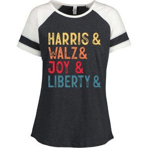 Harris Walz Joy Liberty Enza Ladies Jersey Colorblock Tee