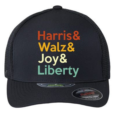 Harris Walz Joy Liberty Harris Waltz 2024 Flexfit Unipanel Trucker Cap