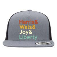 Harris Walz Joy Liberty Harris Waltz 2024 Flat Bill Trucker Hat