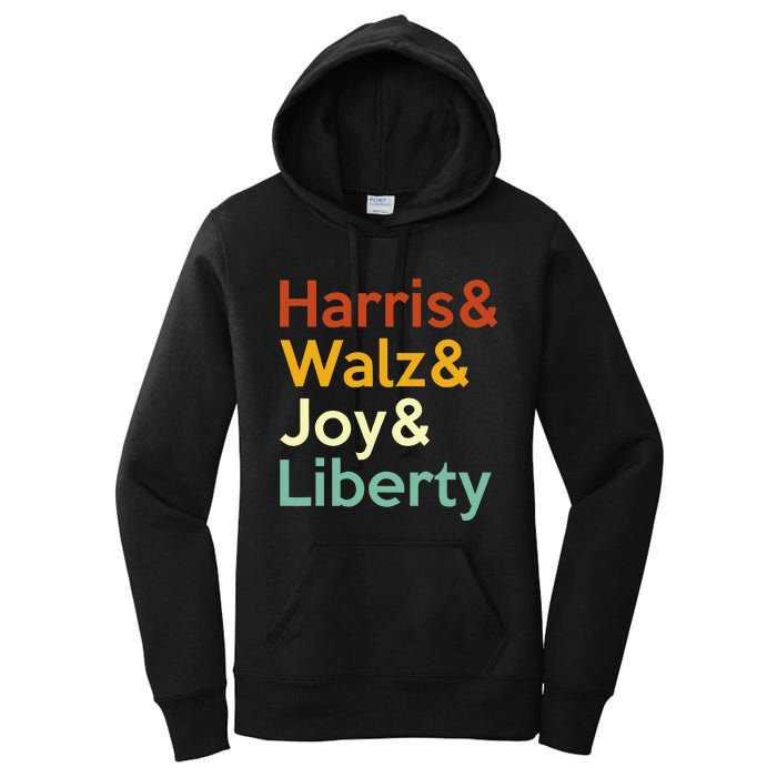 Harris Walz Joy Liberty Harris Waltz 2024 Women's Pullover Hoodie