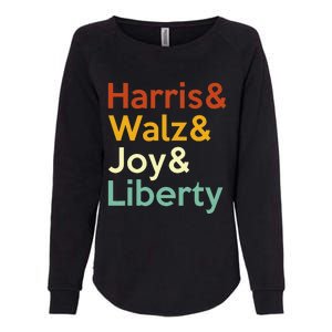 Harris Walz Joy Liberty Harris Waltz 2024 Womens California Wash Sweatshirt