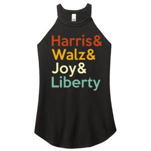 Harris Walz Joy Liberty Harris Waltz 2024 Women's Perfect Tri Rocker Tank