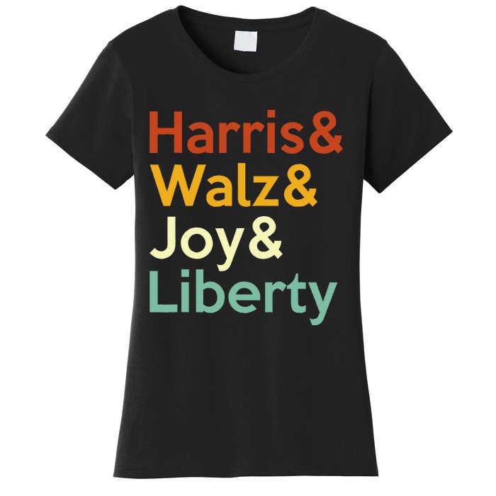 Harris Walz Joy Liberty Harris Waltz 2024 Women's T-Shirt