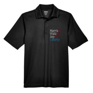 Harris Walz Joy Liberty Vote Kamala Harris President Men's Origin Performance Pique Polo