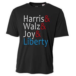 Harris Walz Joy Liberty Vote Kamala Harris President Cooling Performance Crew T-Shirt