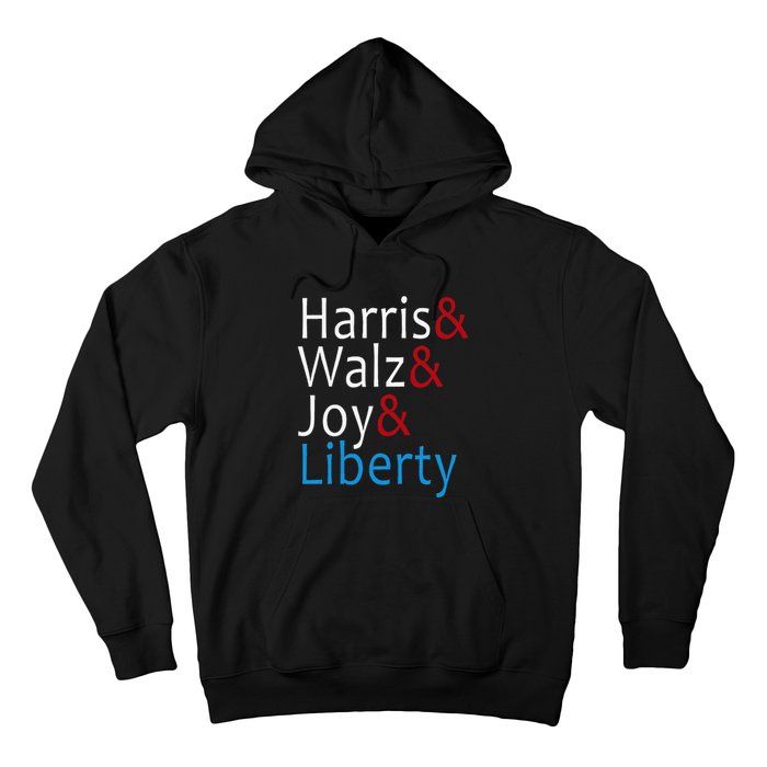 Harris Walz Joy Liberty Vote Kamala Harris President Hoodie