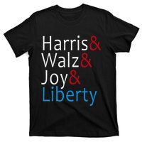 Harris Walz Joy Liberty Vote Kamala Harris President T-Shirt