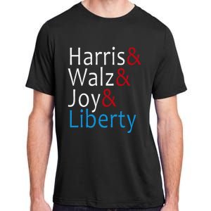 Harris Walz Joy Liberty Vote Kamala Harris President Adult ChromaSoft Performance T-Shirt