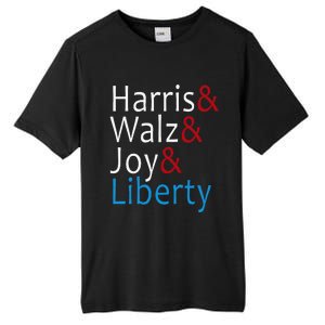 Harris Walz Joy Liberty Vote Kamala Harris President Tall Fusion ChromaSoft Performance T-Shirt