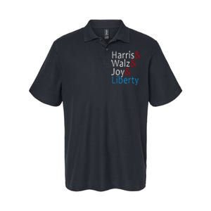 Harris Walz Joy Liberty Vote Kamala Harris President Softstyle Adult Sport Polo