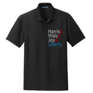 Harris Walz Joy Liberty Vote Kamala Harris President Dry Zone Grid Polo