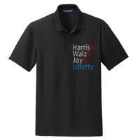 Harris Walz Joy Liberty Vote Kamala Harris President Dry Zone Grid Polo