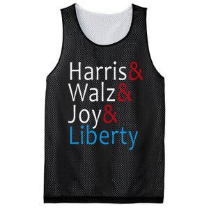 Harris Walz Joy Liberty Vote Kamala Harris President Mesh Reversible Basketball Jersey Tank