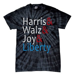 Harris Walz Joy Liberty Vote Kamala Harris President Tie-Dye T-Shirt