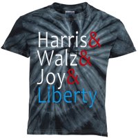 Harris Walz Joy Liberty Vote Kamala Harris President Kids Tie-Dye T-Shirt