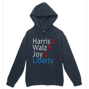 Harris Walz Joy Liberty Vote Kamala Harris President Urban Pullover Hoodie