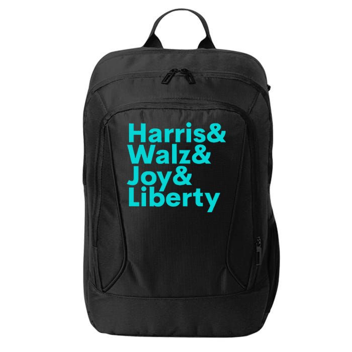 Harris Walz Joy Liberty Harris Walz Waltz 2024 City Backpack