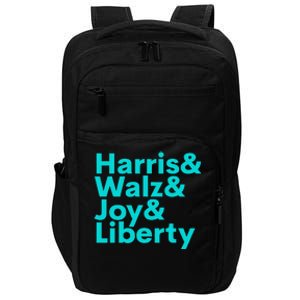 Harris Walz Joy Liberty Harris Walz Waltz 2024 Impact Tech Backpack