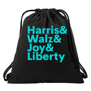 Harris Walz Joy Liberty Harris Walz Waltz 2024 Drawstring Bag