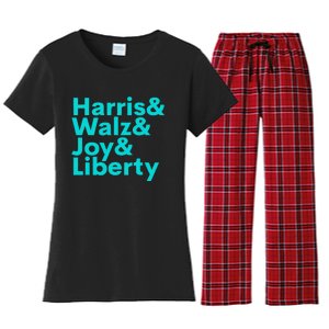 Harris Walz Joy Liberty Harris Walz Waltz 2024 Women's Flannel Pajama Set