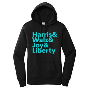 Harris Walz Joy Liberty Harris Walz Waltz 2024 Women's Pullover Hoodie