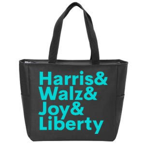 Harris Walz Joy Liberty Harris Walz Waltz 2024 Zip Tote Bag