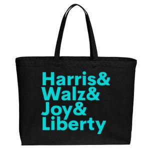 Harris Walz Joy Liberty Harris Walz Waltz 2024 Cotton Canvas Jumbo Tote