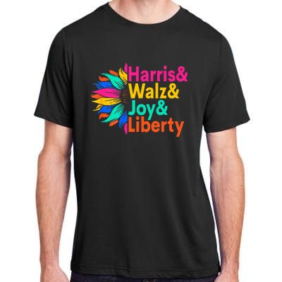 Harris Walz Joy Liberty Sunflower Harris Walz Waltz 2024 Adult ChromaSoft Performance T-Shirt