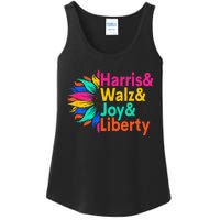 Harris Walz Joy Liberty Sunflower Harris Walz Waltz 2024 Ladies Essential Tank