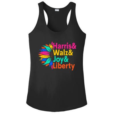 Harris Walz Joy Liberty Sunflower Harris Walz Waltz 2024 Ladies PosiCharge Competitor Racerback Tank