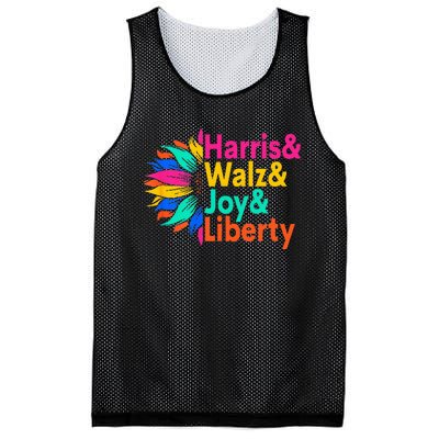 Harris Walz Joy Liberty Sunflower Harris Walz Waltz 2024 Mesh Reversible Basketball Jersey Tank