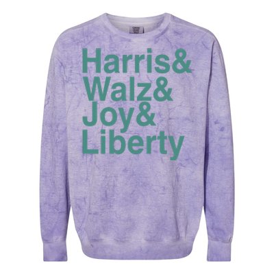 ‪Harris & Walz & Joy & Liberty Colorblast Crewneck Sweatshirt