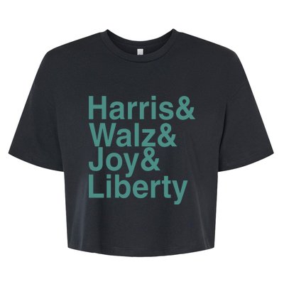 ‪Harris & Walz & Joy & Liberty Bella+Canvas Jersey Crop Tee