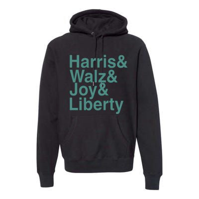 ‪Harris & Walz & Joy & Liberty Premium Hoodie