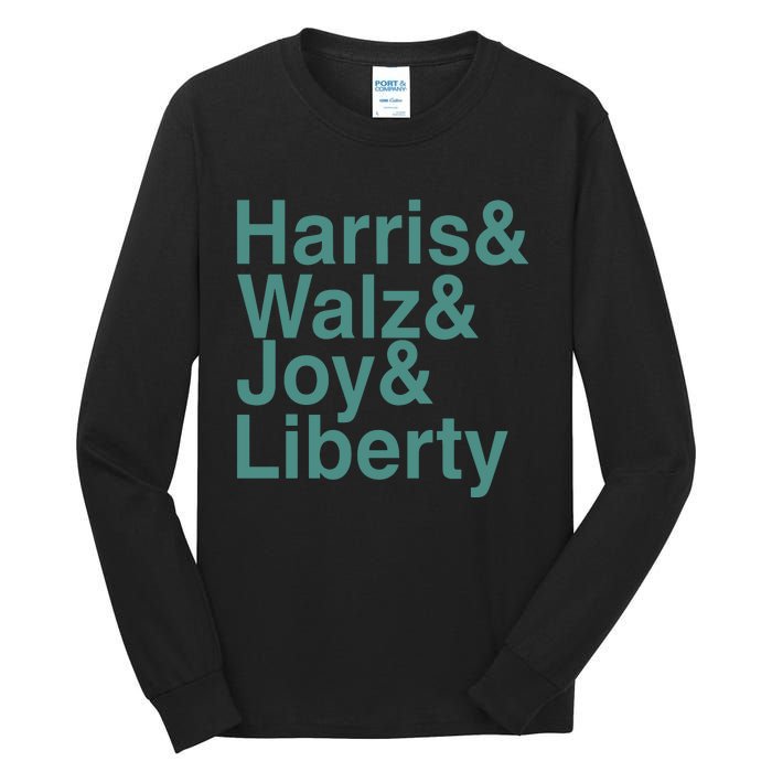 ‪Harris & Walz & Joy & Liberty Tall Long Sleeve T-Shirt