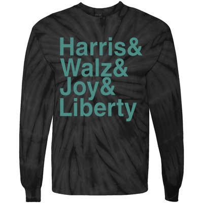 ‪Harris & Walz & Joy & Liberty Tie-Dye Long Sleeve Shirt