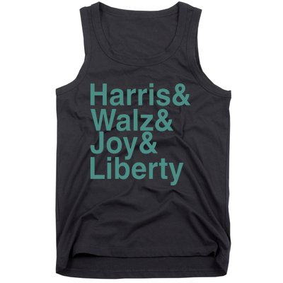 ‪Harris & Walz & Joy & Liberty Tank Top