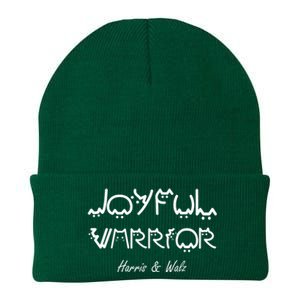 Harris Waltz Joyful Warrior Kamala Harris Tim Walz President Knit Cap Winter Beanie