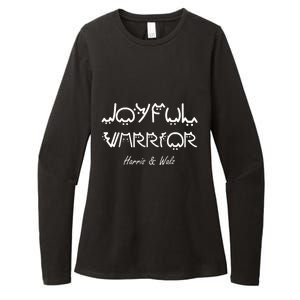 Harris Waltz Joyful Warrior Kamala Harris Tim Walz President Womens CVC Long Sleeve Shirt