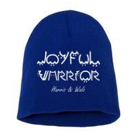 Harris Waltz Joyful Warrior Kamala Harris Tim Walz President Short Acrylic Beanie