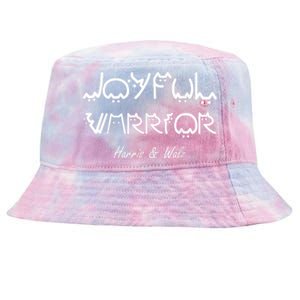 Harris Waltz Joyful Warrior Kamala Harris Tim Walz President Tie-Dyed Bucket Hat