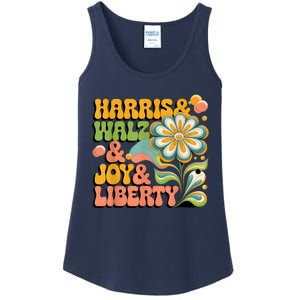 Harris Walz Joy Liberty Election Day Ladies Essential Tank