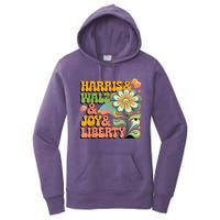 Harris Walz Joy Liberty Election Day Women's Pullover Hoodie