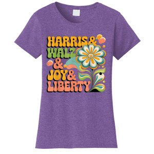 Harris Walz Joy Liberty Election Day Women's T-Shirt