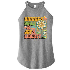 Harris Walz Joy Liberty Election Day Women's Perfect Tri Rocker Tank