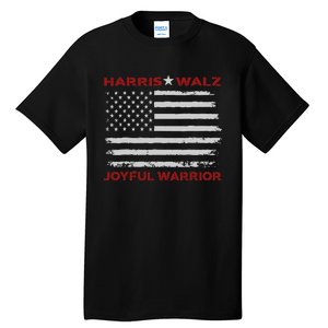 Harris Waltz Joyful Warrior Kamala Harris Tim Walz President Tall T-Shirt