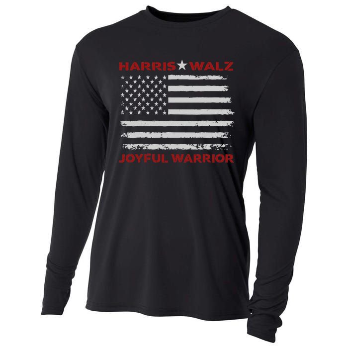 Harris Waltz Joyful Warrior Kamala Harris Tim Walz President Cooling Performance Long Sleeve Crew