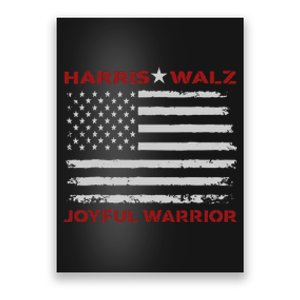 Harris Waltz Joyful Warrior Kamala Harris Tim Walz President Poster