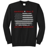 Harris Waltz Joyful Warrior Kamala Harris Tim Walz President Tall Sweatshirt