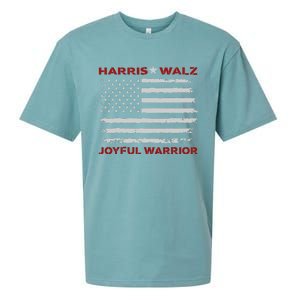 Harris Waltz Joyful Warrior Kamala Harris Tim Walz President Sueded Cloud Jersey T-Shirt